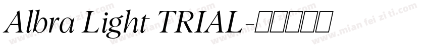 Albra Light TRIAL字体转换